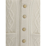 Brunello Cucinelli Cable-Knit Cashmere Cardigan