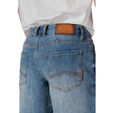 Armani Exchange Blue Polyester Bermuda