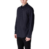 Armani Exchange Blue Cotton Shirt