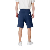 Replay Blue Cotton Bermuda