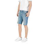 Jeckerson Light Blue Cotton Bermuda