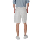 Gianni Lupo White Cotton Bermuda