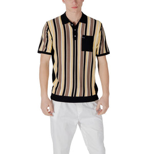 Gianni Lupo Black Viscose Polo Shirt