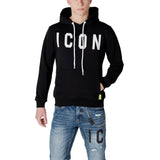 Icon Black Cotton Hoody