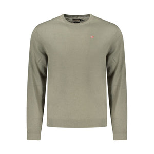Napapijri Green Wool Men Sweater