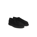 Cerruti 1881 Black Calfskin Men Derby Shoe