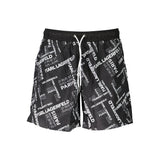 Karl Lagerfeld Black Polyester Swimwear