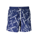 Karl Lagerfeld Blue Polyester Swimwear
