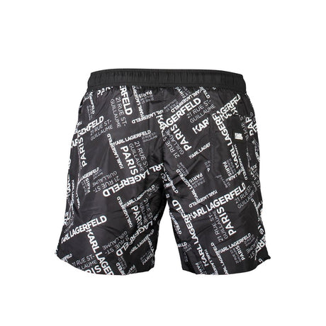 Karl Lagerfeld Black Polyester Swimwear