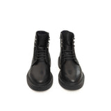 Cerruti 1881 Black Calfskin Men Boot