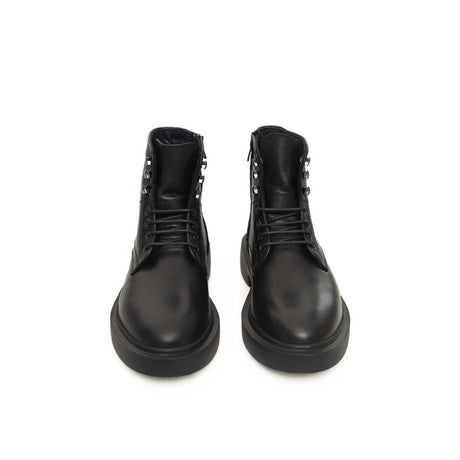 Cerruti 1881 Black Calfskin Men Boot