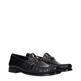 Celine Black Leather Slip-On Loafers