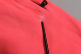 Dolce & Gabbana Neon Red Cotton Jogger Men Sweatpants Pants