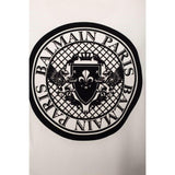 Balmain White Cotton Sweatshirt