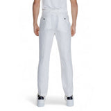 Borghese White Linen Pant