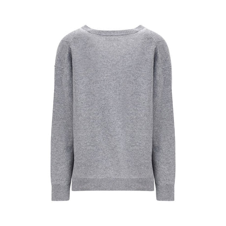 Jil Sander Gray Wool Sweatshirt