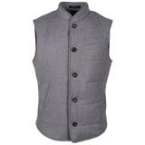 Made in Italy Gray Wool Sleveless Jacket