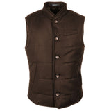 Made in Italy Brown Wool Sleveless Jacket