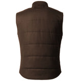 Made in Italy Brown Wool Sleveless Jacket