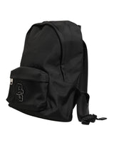 Dolce & Gabbana Black Nylon DG Patch School Travel Backpack Borse Bag