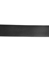 Dolce & Gabbana Black Leather Side Rings Brass Buckle Belt