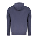 North Sails Blue Cotton Men's Hooded Sweatshirt