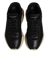 Dolce & Gabbana White Black Daymaster Low Top Sneakers Shoes