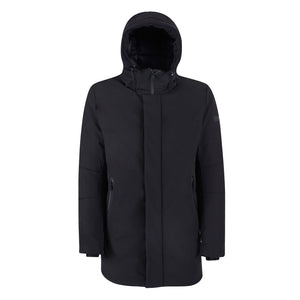 Yes Zee Black Nylon Jackets & Coat