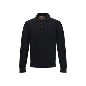 Cruna Knitted Long Sleeved Polo Shirt