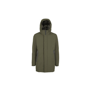 Yes Zee Green Nylon Jackets & Coat