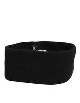 Dolce & Gabbana Black Cashmere Headband Knitted Cap One Size Men Hat