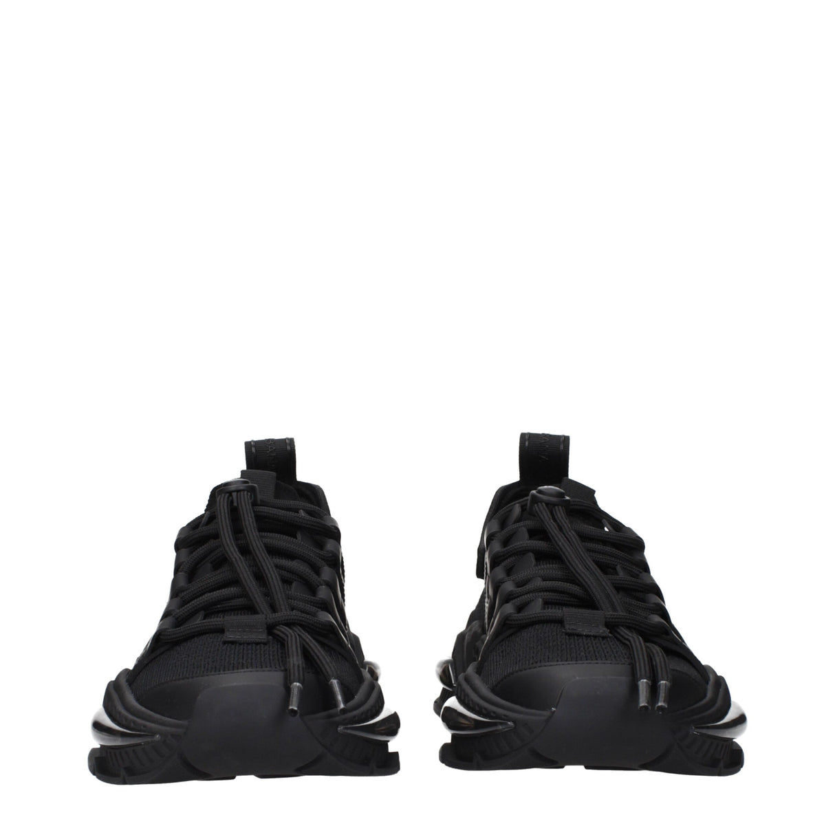 Dolce & Gabbana Black Fabric Athletic Sneakers