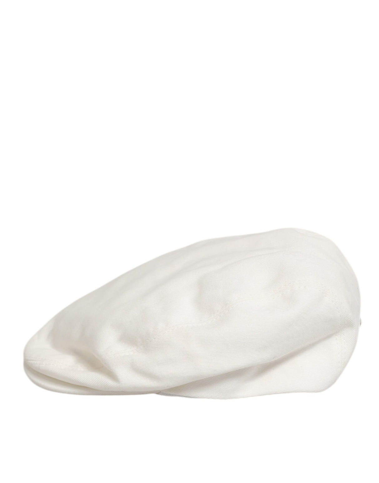 Dolce & Gabbana White Cotton Newsboy Cloth Capello Men Cap Hat