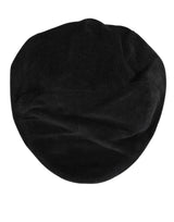 Dolce & Gabbana Black Cotton DG Logo Newsboy Cloth Capello Hat