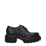 Off-White Black Leather Oxfords And Derbies