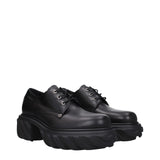 Off-White Black Leather Oxfords And Derbies