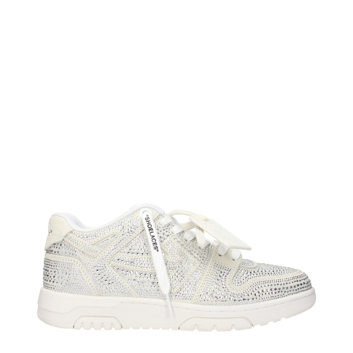 Off-White Beige Leather Low Tops