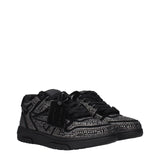 Off-White Black Leather Sneakers
