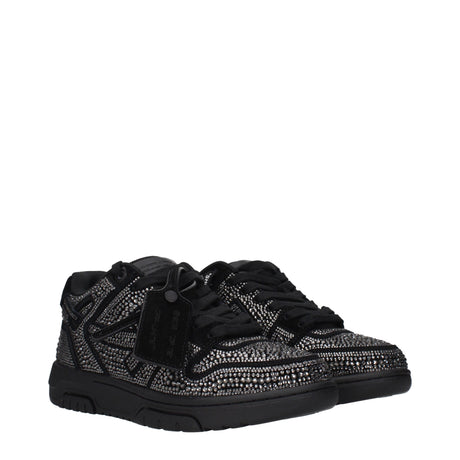 Off-White Black Leather Sneakers
