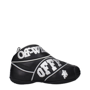 Off-White Black Leather High Tops
