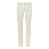 Jacob Cohen White Cotton Skinny Jean