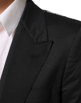 Dolce & Gabbana Black Cotton 2 Buttons Suit Jacket Blazer