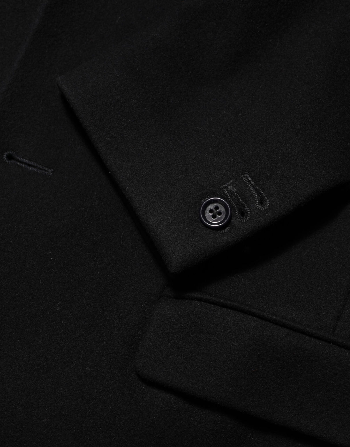 Dolce & Gabbana Black Wool Buttoned Men Trench Coat Jacket