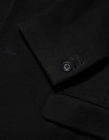 Dolce & Gabbana Black Wool Buttoned Men Trench Coat Jacket