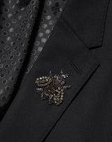 Dolce & Gabbana Black Bee MARTINI 2 Button Men Suit Blazer