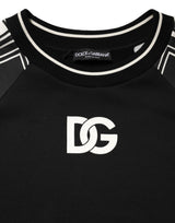 Dolce & Gabbana Black Magnificent DG Logo Sweatshirt Sweater
