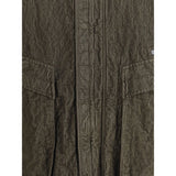 Stone Island Green Cotton Coat