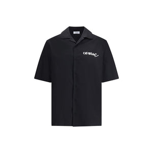 Off-White Bowling Shirt in Poplin