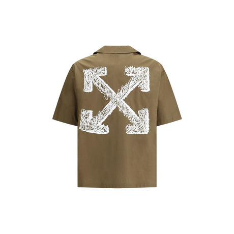 Off-White Bowling Shirt in Poplin