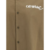 Off-White Bowling Shirt in Poplin